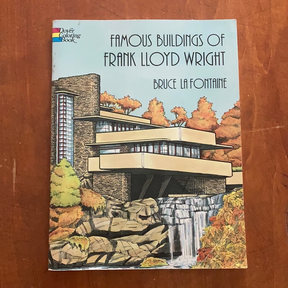 📐🏠🖊 Famous Buildings of Frank Lloyd Wright Coloring Book, Architecture ✏️🖍🏢